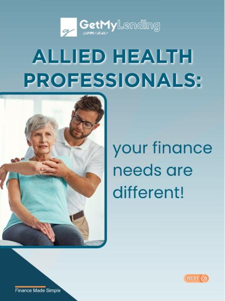 Allied health professionals: your finance needs are different.

From starting as a sole trader to growing into a company, your finance needs can evolve along the way.

You may need funding for business growth, equipment, vehicles, practice expansion or other business investments.

Your profession, business structure, income and financial circumstances can all matter when exploring your finance options.

That’s why generic finance advice may not always be the right fit.

Work with someone who understands the unique challenges and opportunities of allied health professionals.

Have a finance goal in mind? Let’s talk about it.

DM “FINANCE” to discuss your finance options.

📞 02 7235 5322
 ✉️ info@getmylending.com.au 

#AlliedHealthProfessionals #AlliedHealth #HealthcareProfessionals #HealthcareBusiness #BusinessFinance #BusinessLoans #FinanceSolutions #BusinessGrowth #PracticeGrowth #EquipmentFinance #VehicleFinance #PracticeExpansion #SoleTrader #SmallBusinessFinance